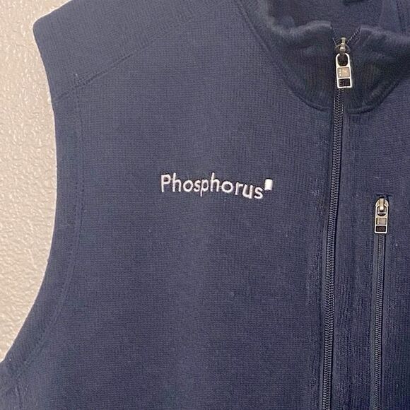 Patagonia Better Sweater Vest full zip navy blue Phosphorus logo embroidered XL - Picture 3 of 11